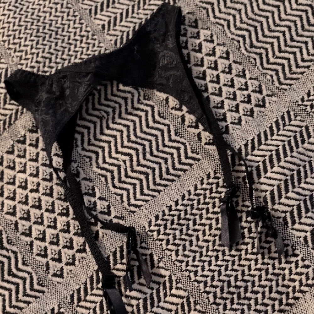 Vintage Garter Belt Sexy Black Intimates